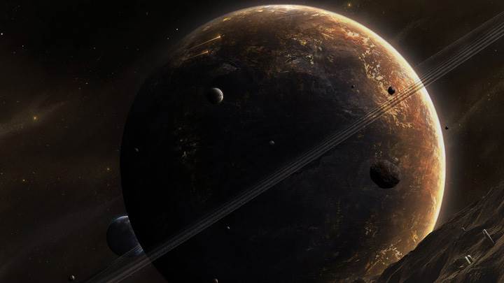 Planet Closeup View